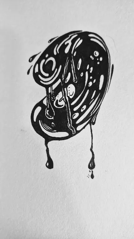 Ink-bloom — exploring Jal’s drip-and-pool weighting.