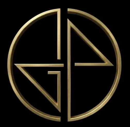 Gold circle quarter mark