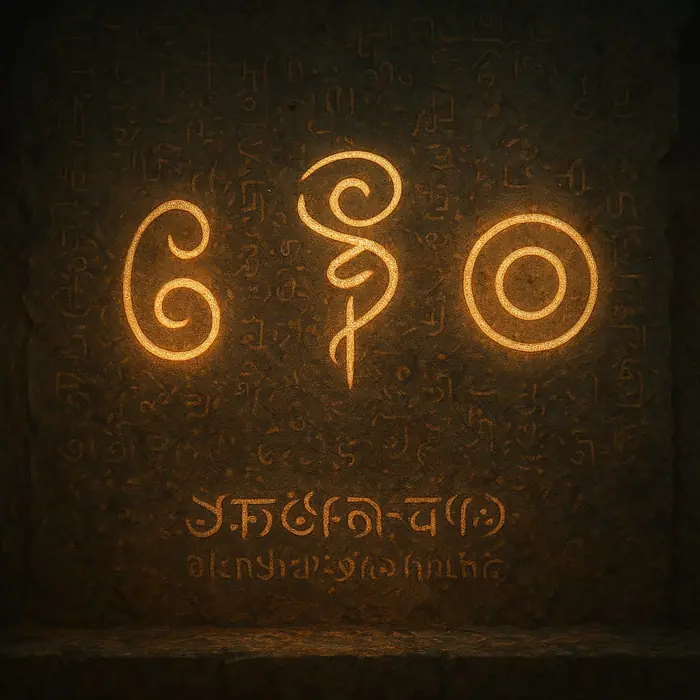 Runic tablet triad